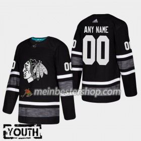 Chicago Blackhawks Custom 2019 All-Star Adidas Schwarz Trikot Authentic - Kinder
